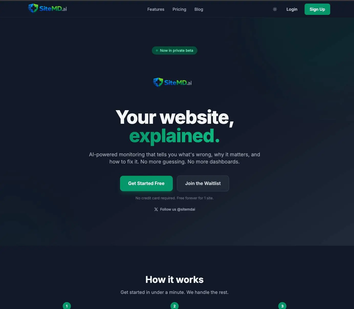 Screenshot 1 of SiteMd