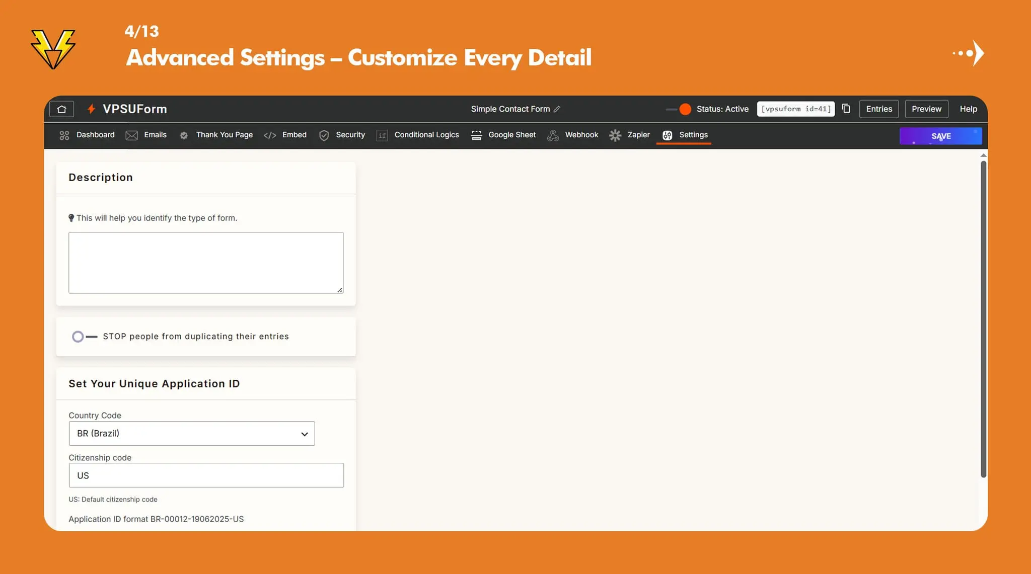 Screenshot 4 of VPSUForm