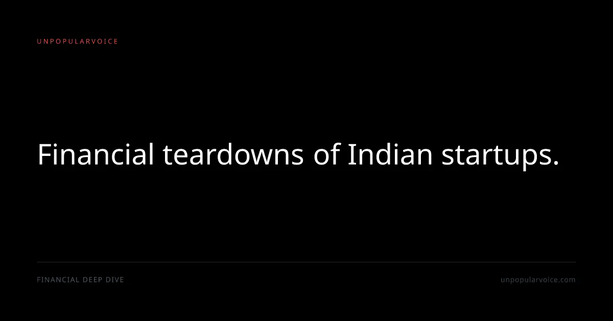 Screenshot 1 of Indian Startup Revenue & Profit