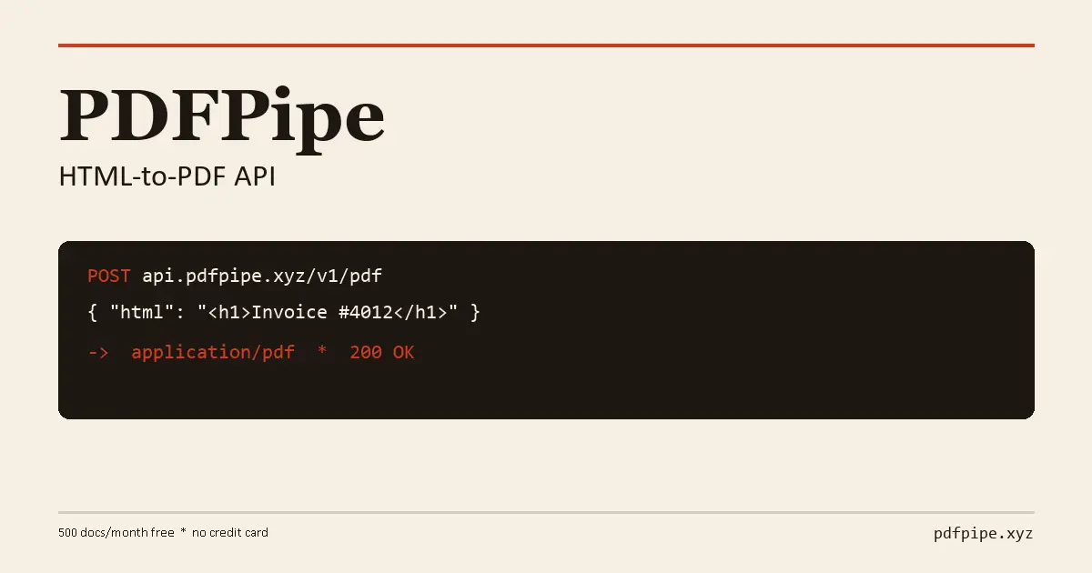 Screenshot 1 of PDFPipe