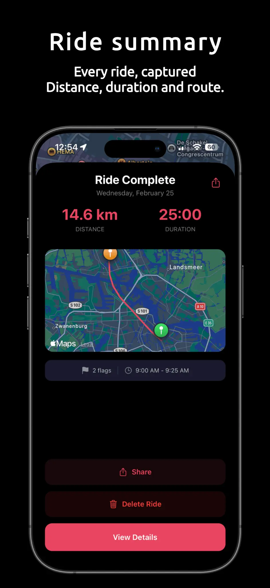 Screenshot 1 of Heading - motorcycle compass