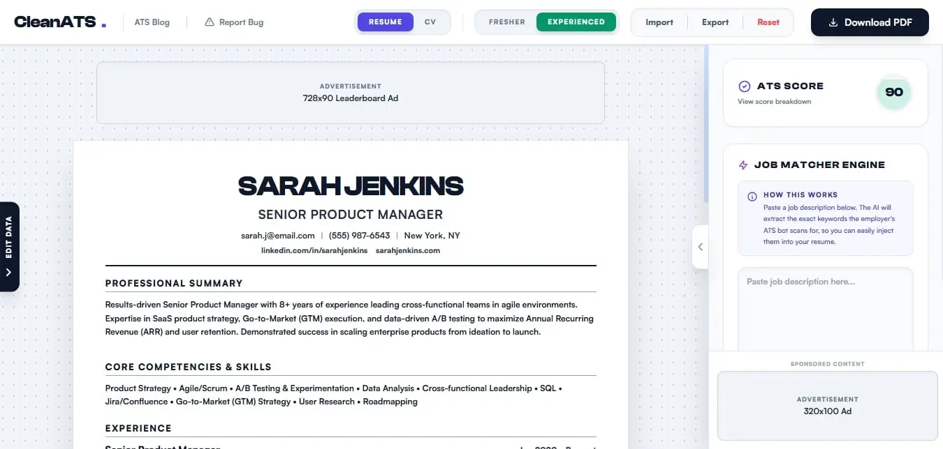 Screenshot 3 of CleanATS