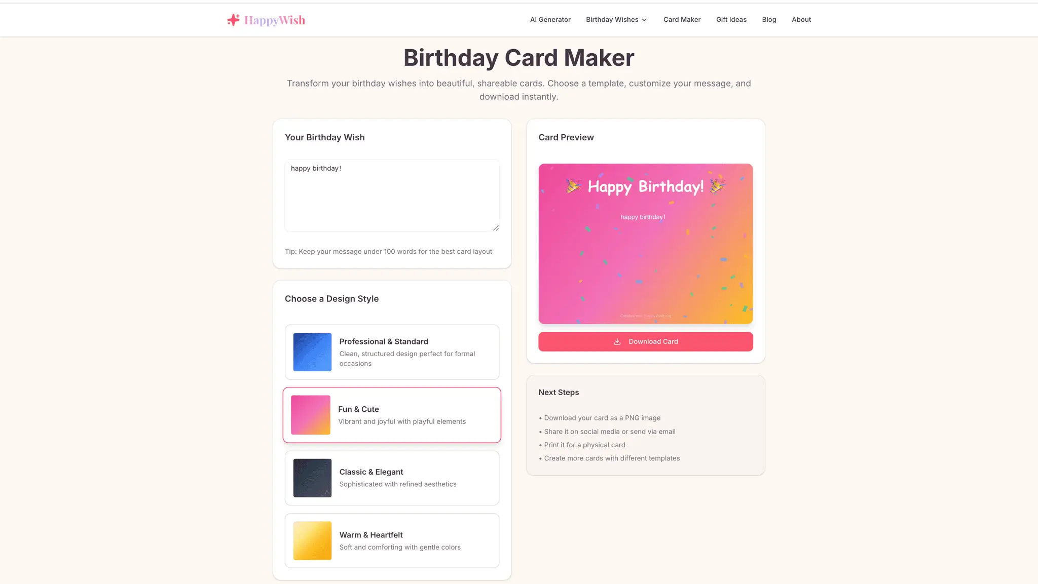 Screenshot 3 of HappyWish