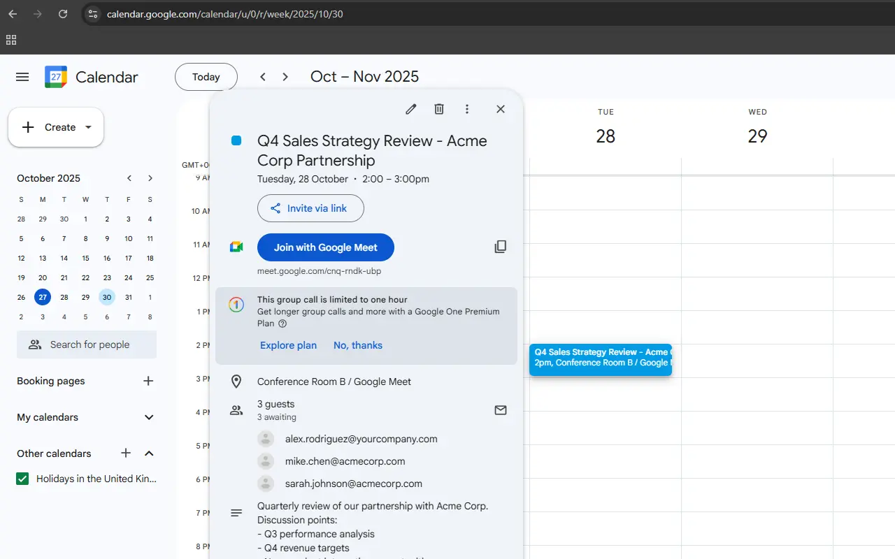 Screenshot 3 of MeetingPrep AI