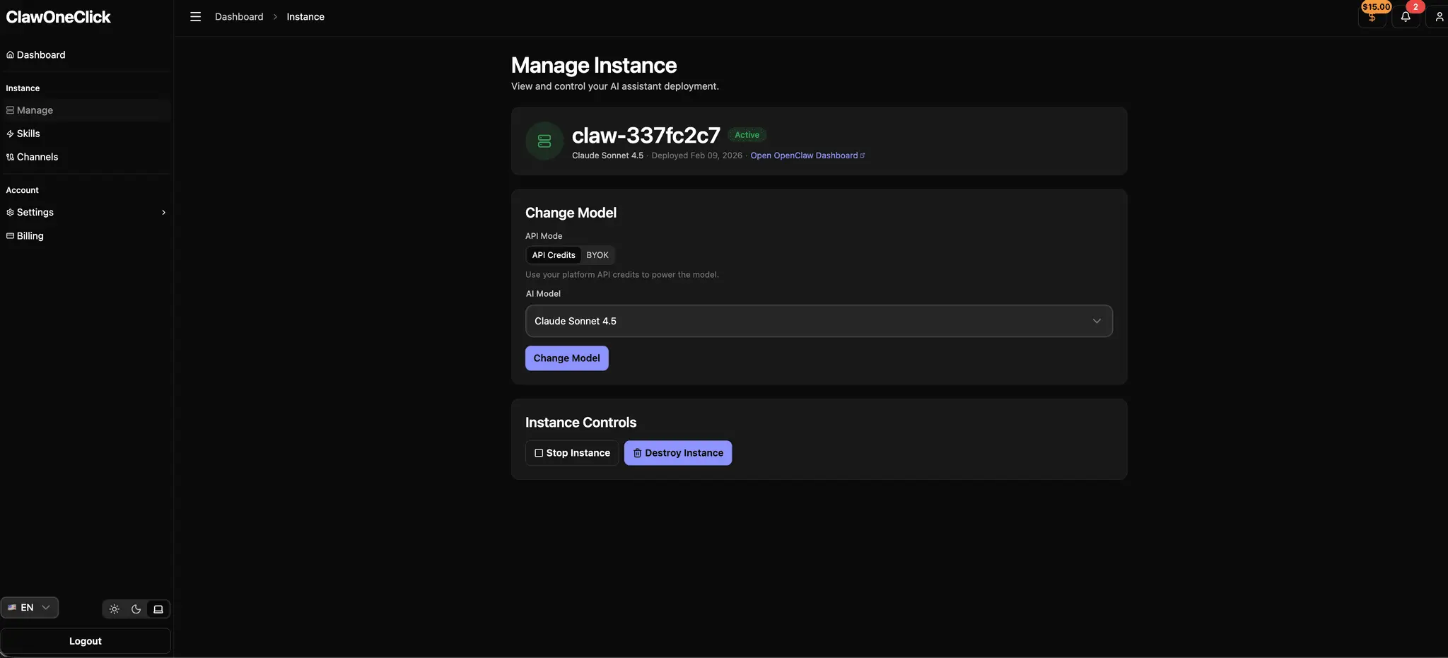 Screenshot 3 of ClawOneClick