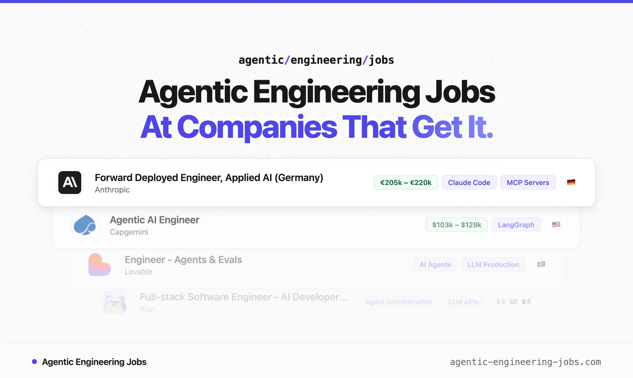 Screenshot 1 of Agentic Engineering Jobs