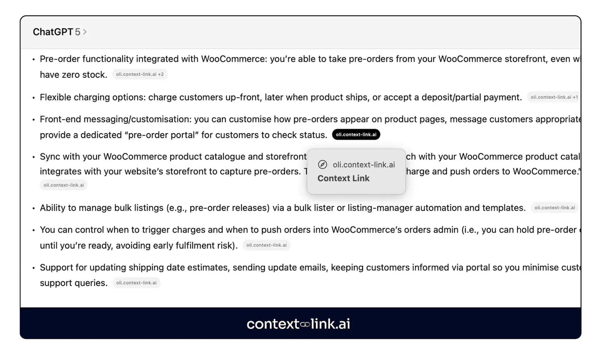 Screenshot 1 of Context Link