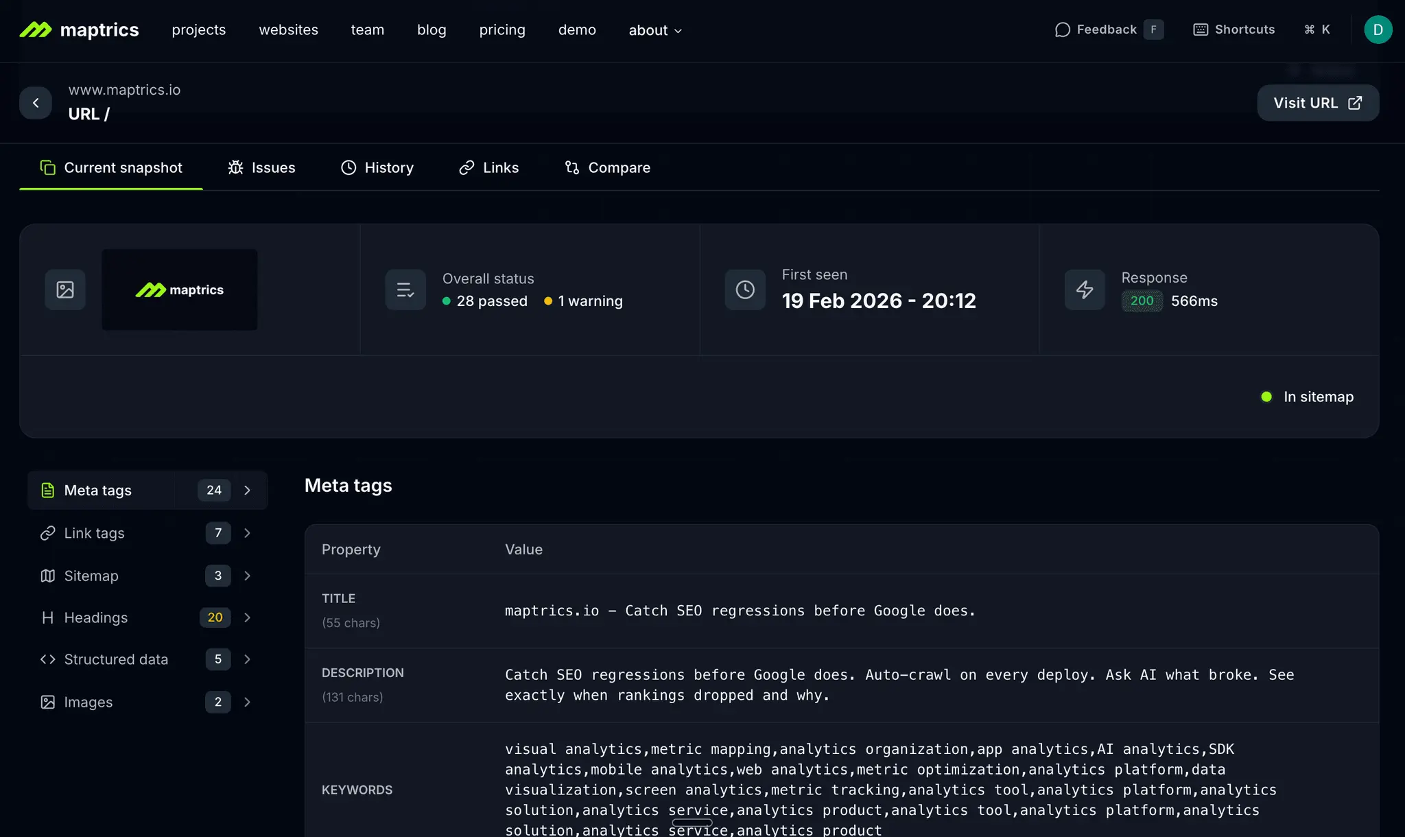 Screenshot 1 of Maptrics