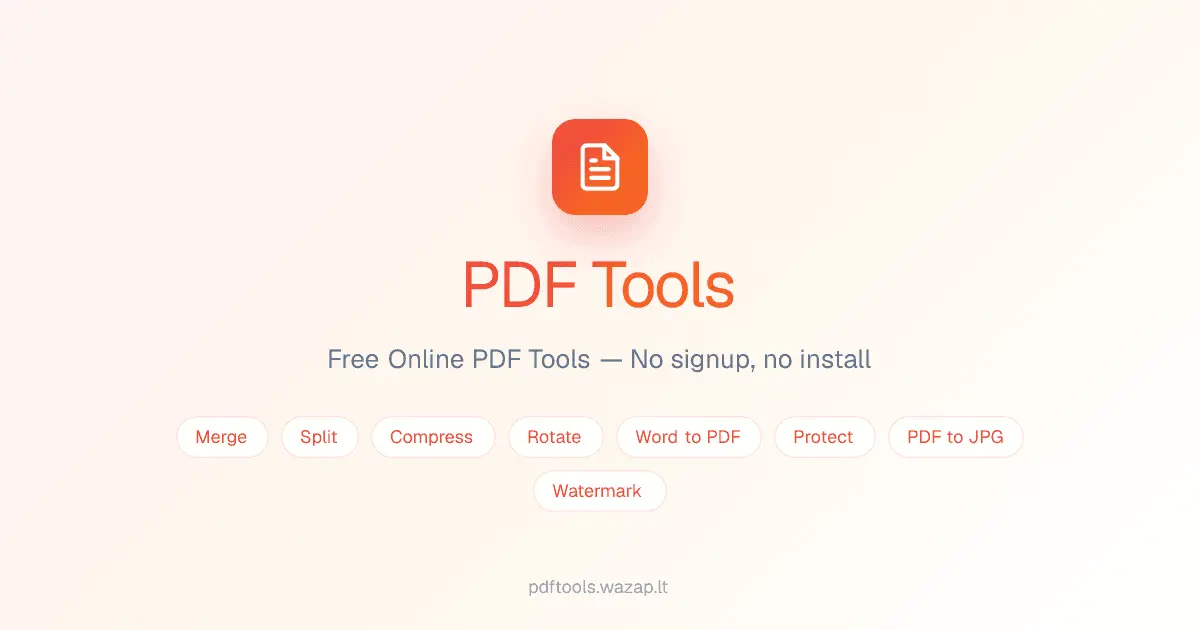 Screenshot 1 of PDF Tools