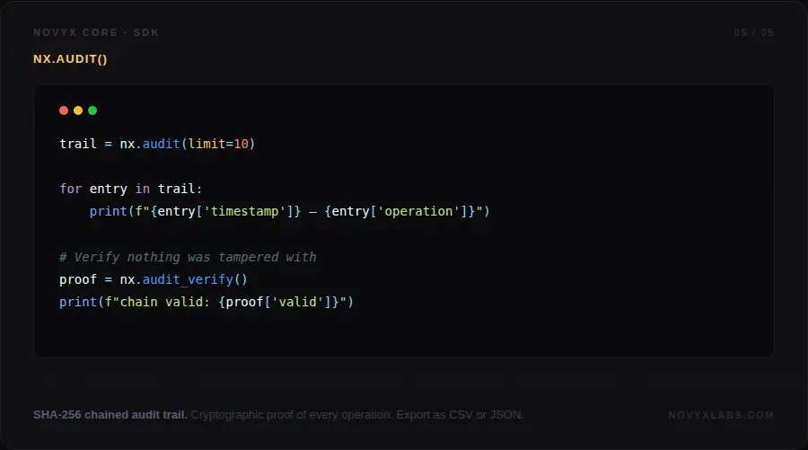 Screenshot 7 of Novyx Core