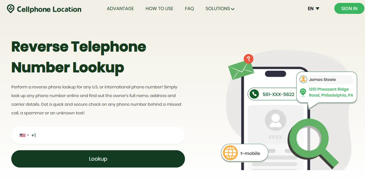 Screenshot 1 of Cellphone Location
