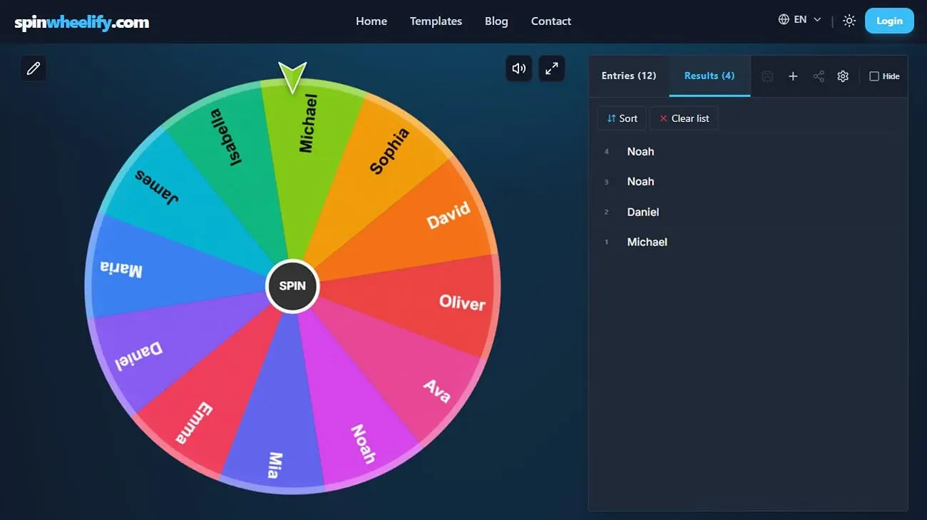 Screenshot 1 of SpinWheelify