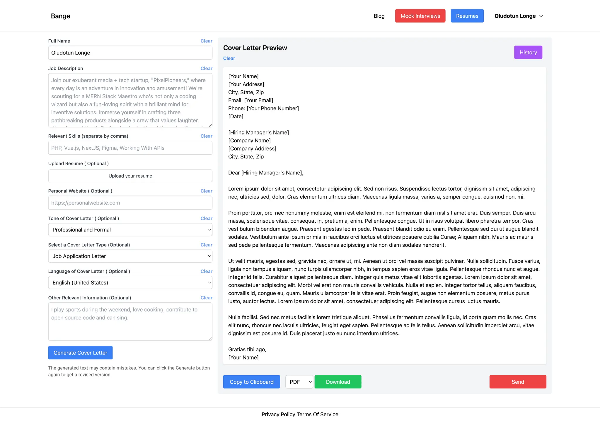 Screenshot 3 of Bange.io - Empower Your Job Applications