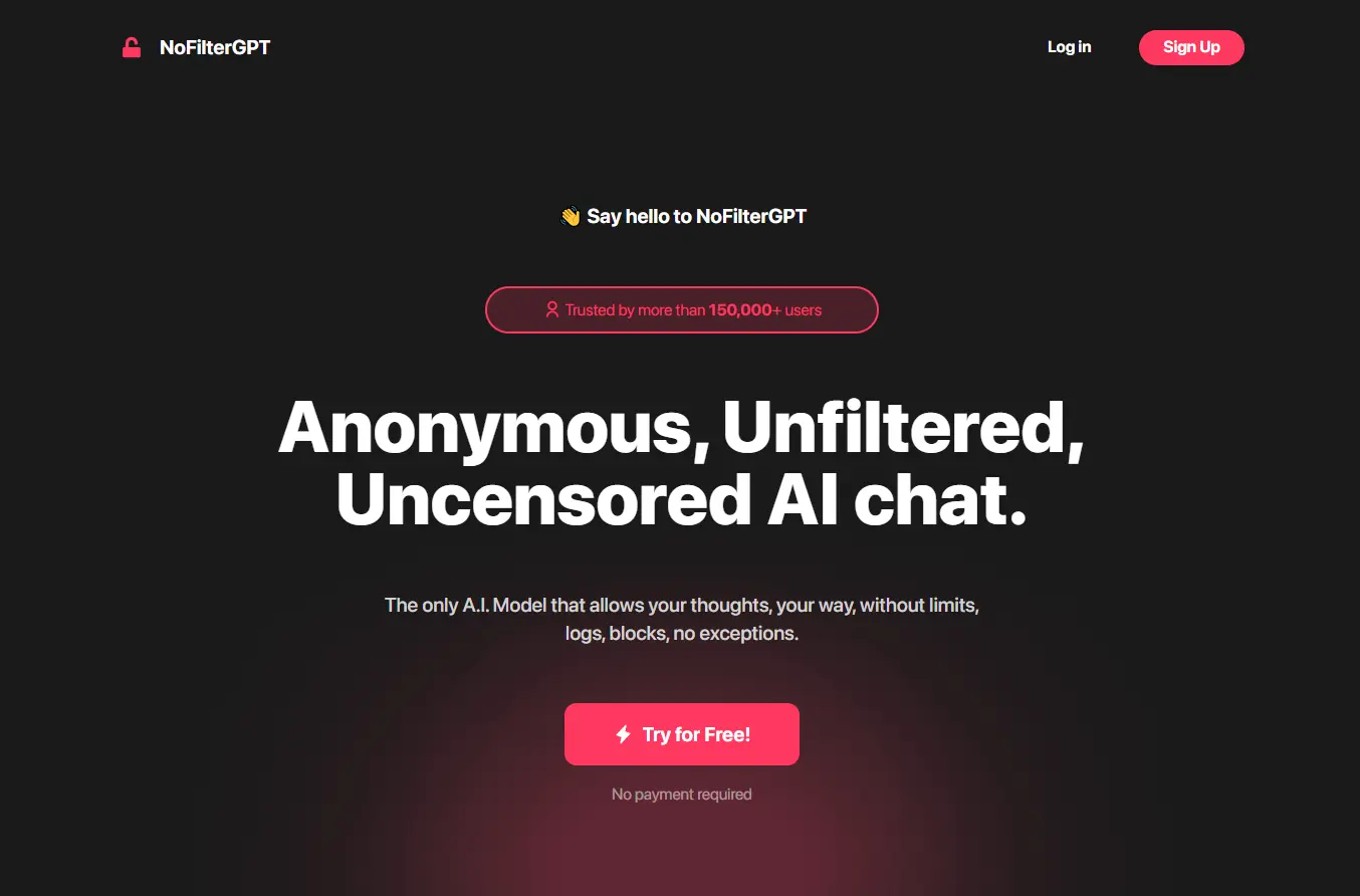 Screenshot 4 of NoFilterGPT.com: Unleash Unrestricted