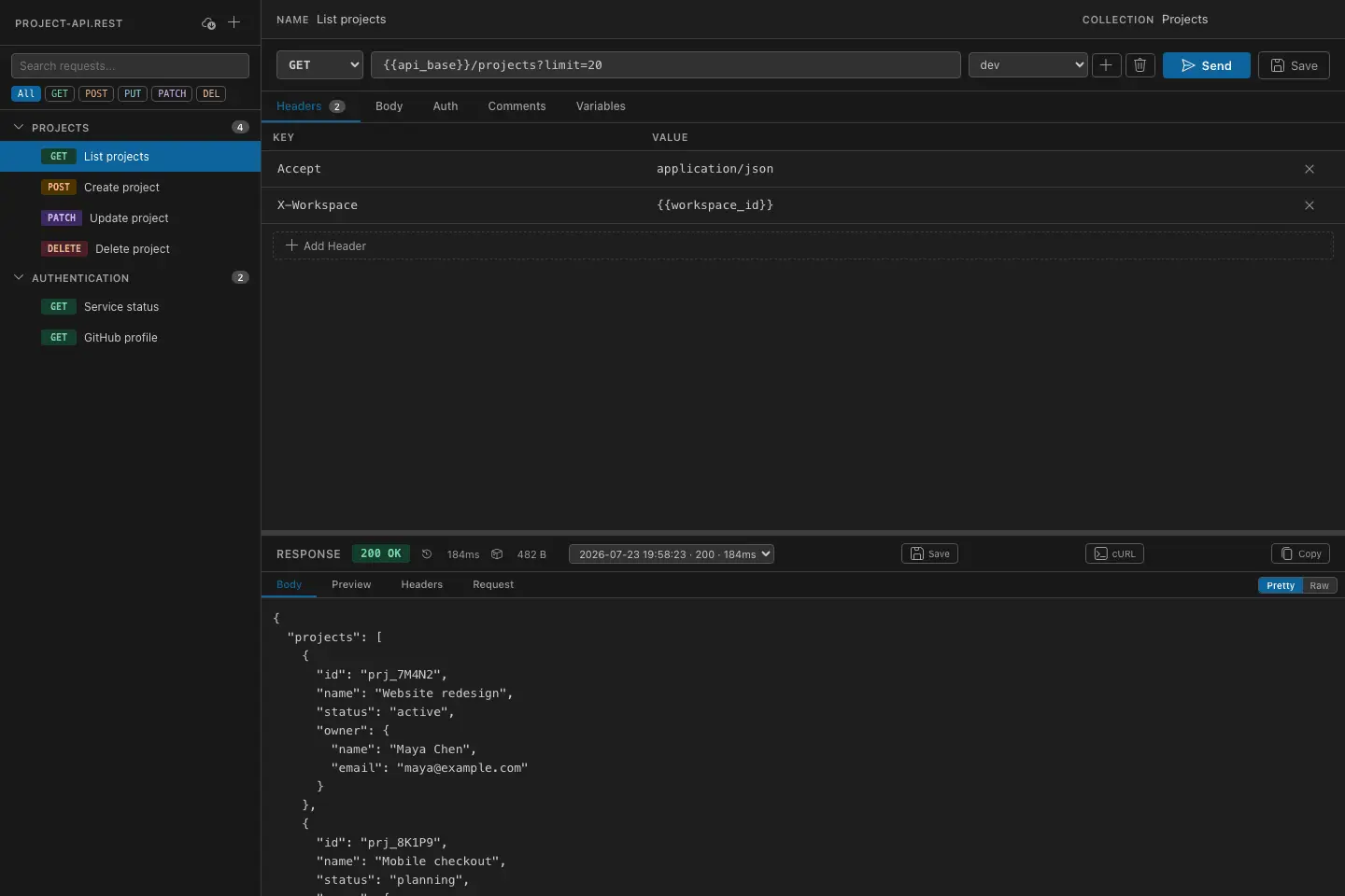Screenshot 4 of Visual REST Client