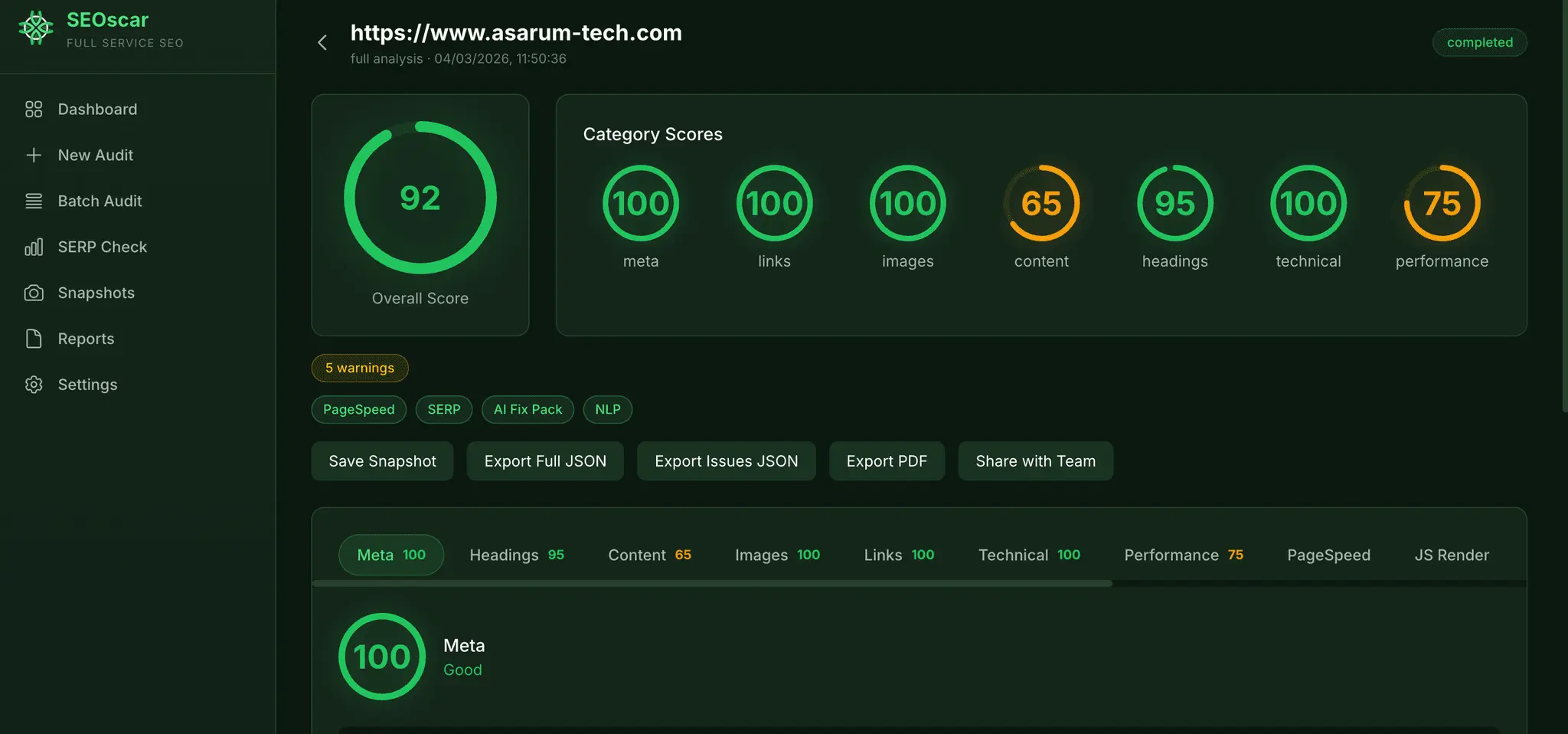 Screenshot 3 of SEOscar