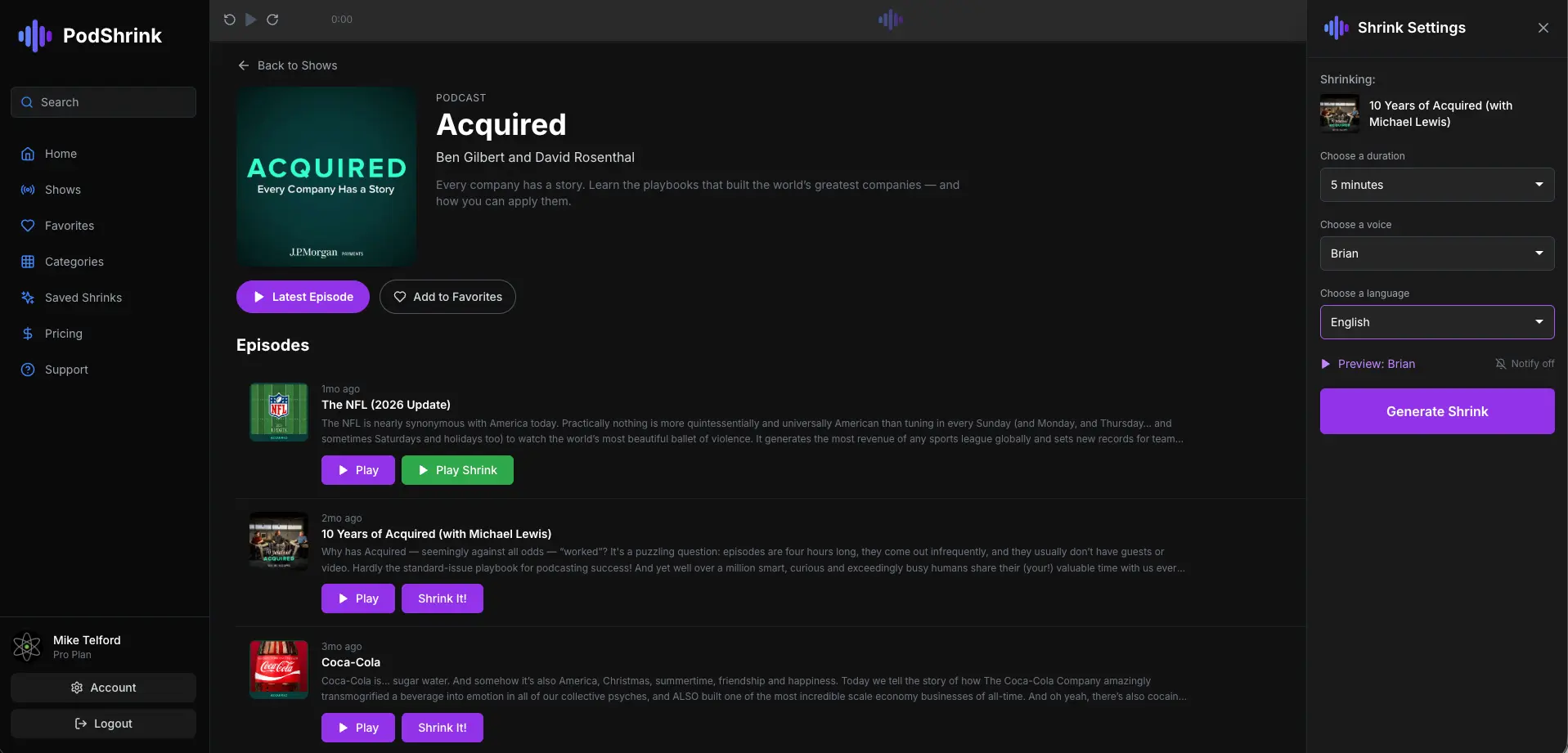 Screenshot 4 of PodShrink