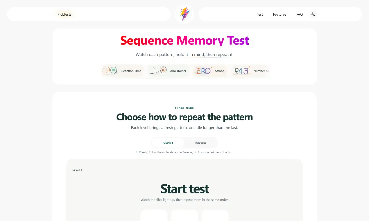 Screenshot 1 of PickTests