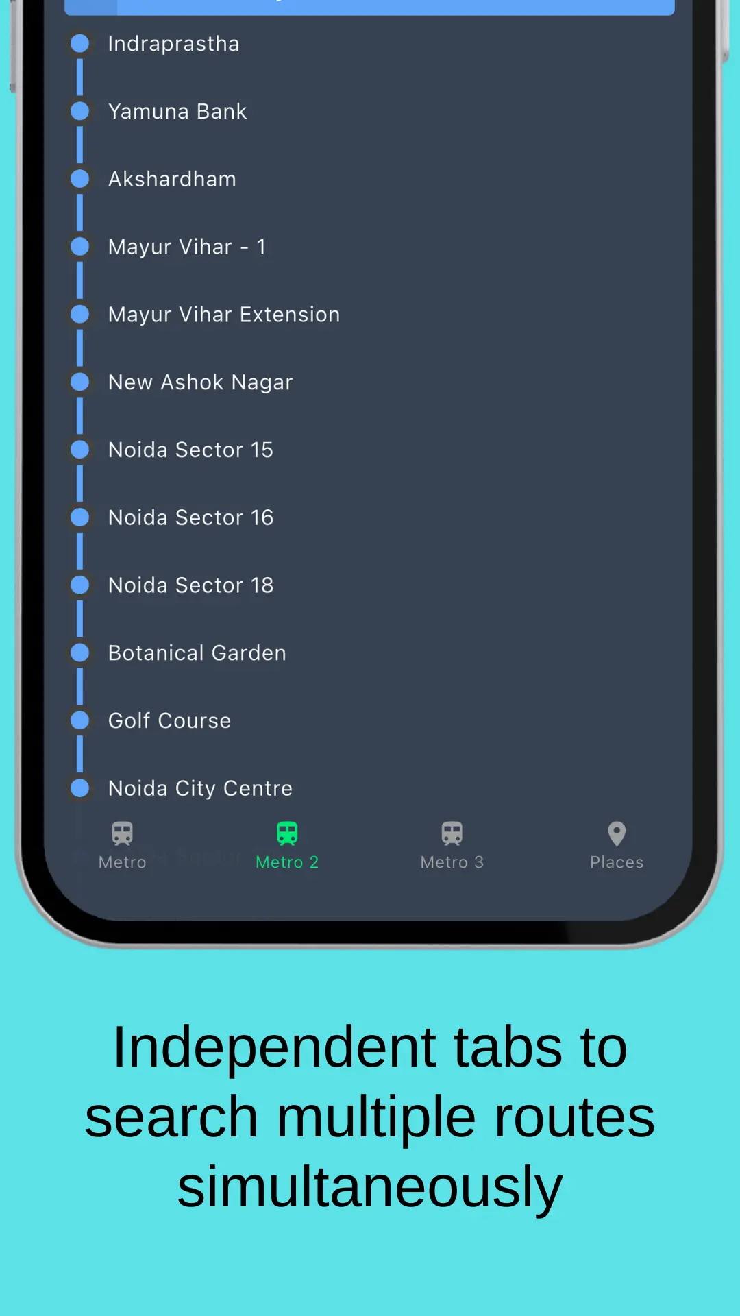 Screenshot 5 of Metro Between Stations – Delhi
