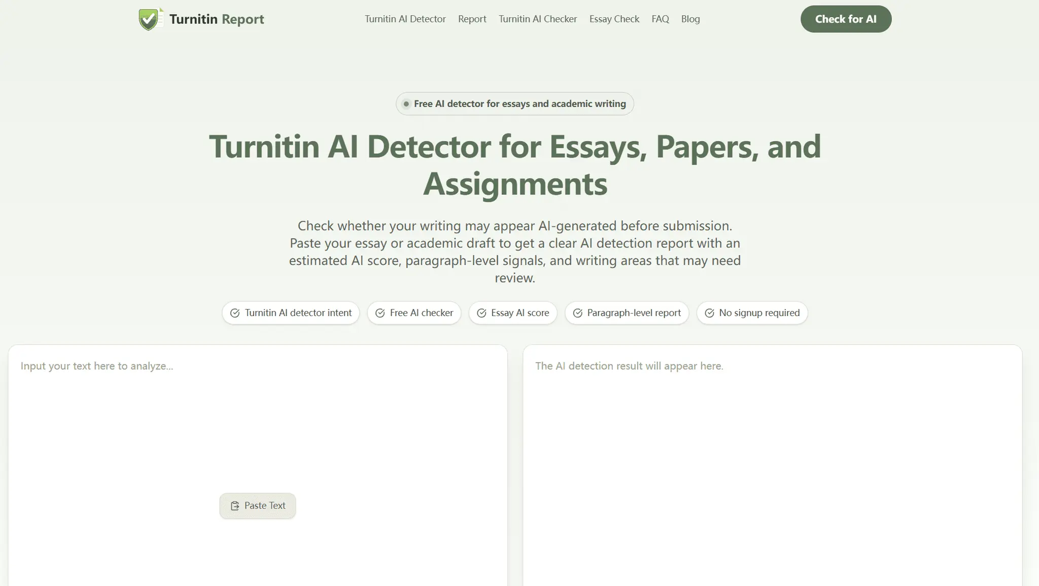 Screenshot 1 of Turnitin Report