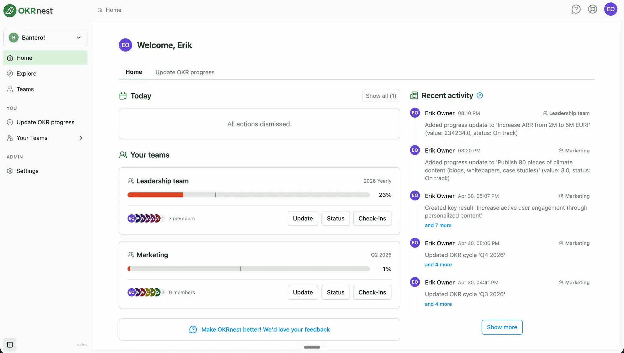 Screenshot 2 of OKRnest