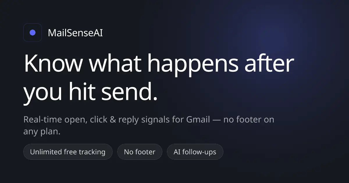 Screenshot 1 of MailSenseAI