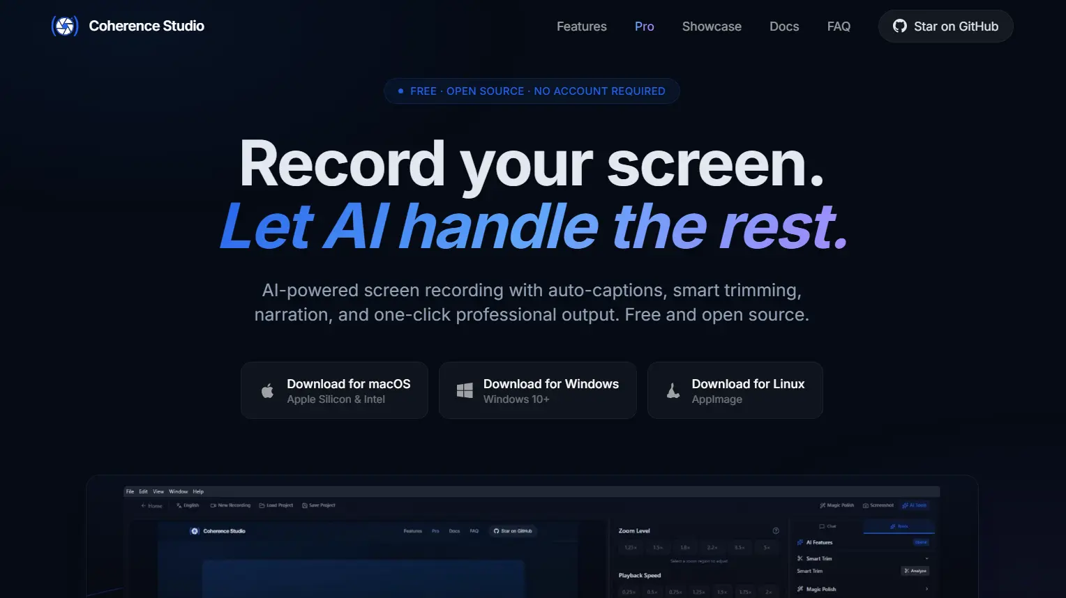 Screenshot 1 of Coherence Studio