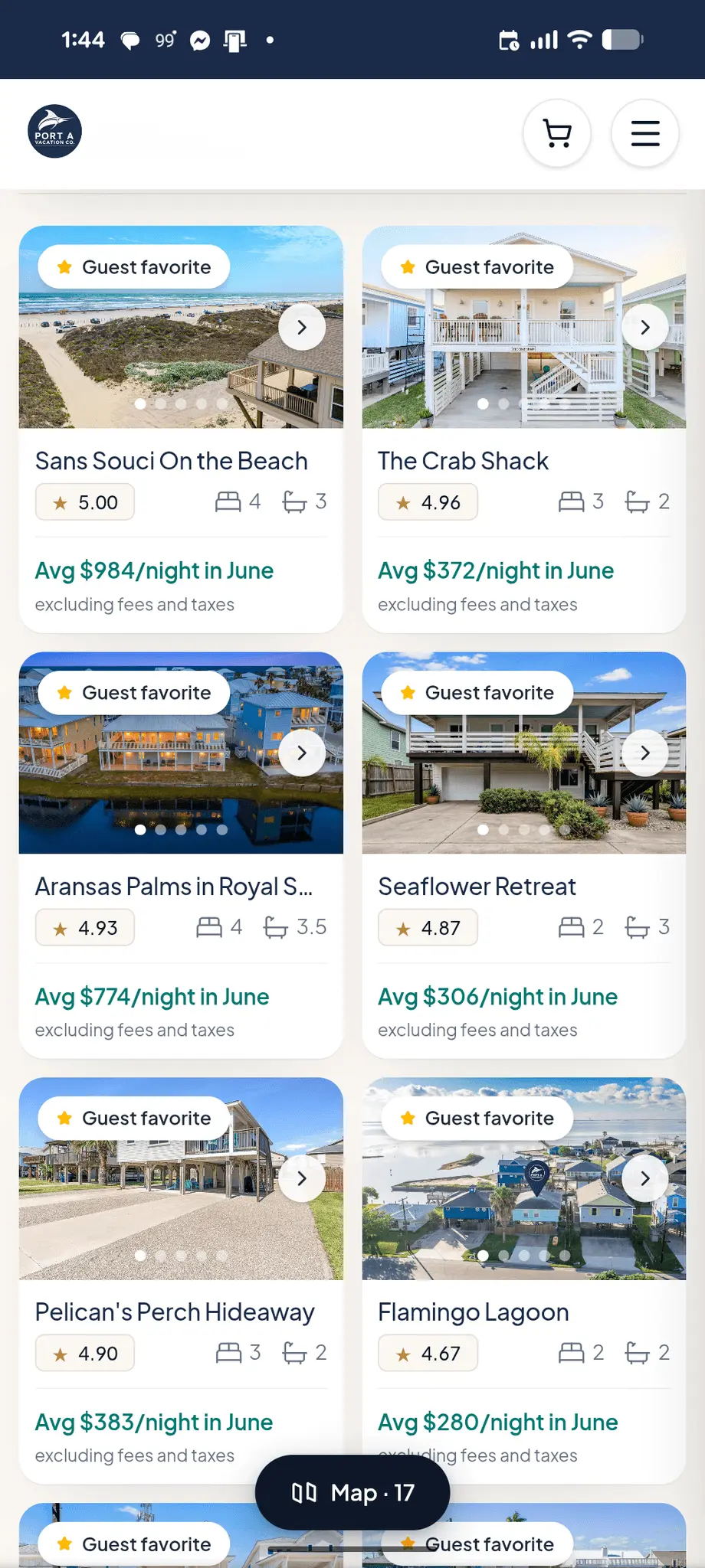 Screenshot 2 of Port A Vacation Company