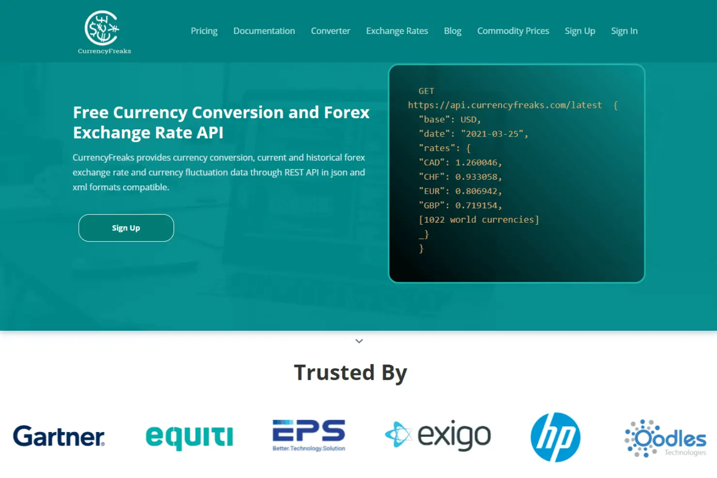 Screenshot 1 of CurrencyFreaks