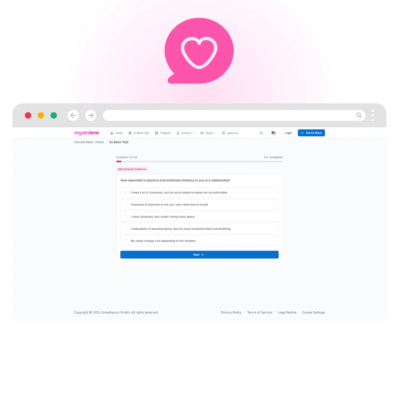 Screenshot 2 of RegainLove.com