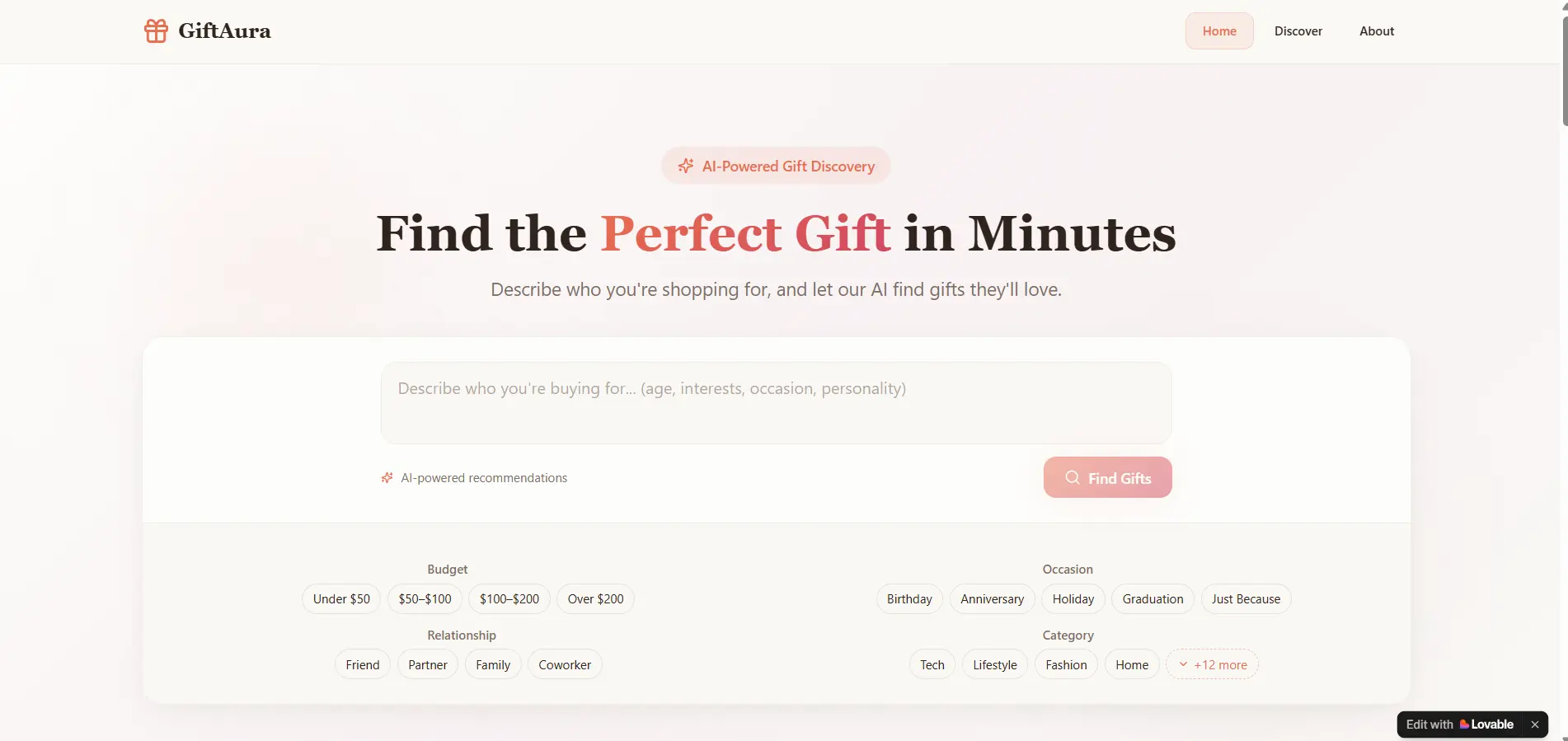 Screenshot 2 of GiftAura AI