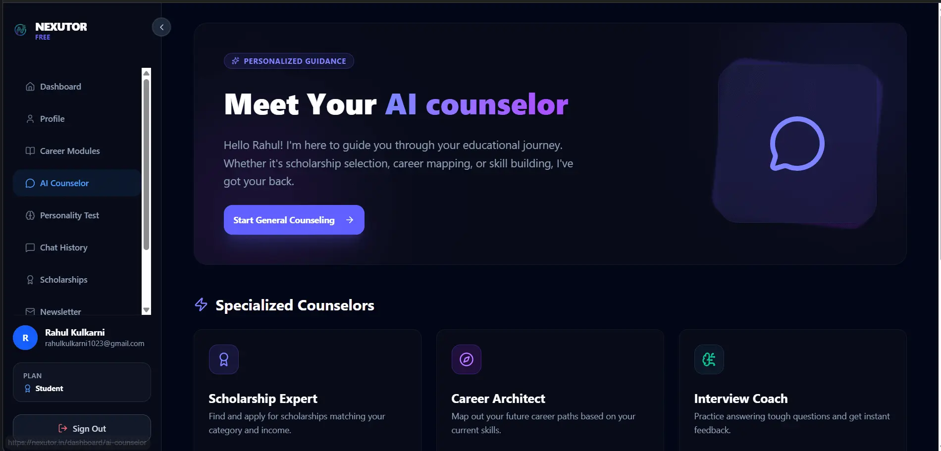 Screenshot 4 of Nexutor.AI