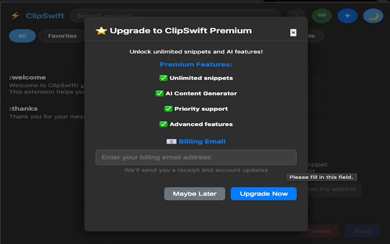 Screenshot 3 of ClipSwift