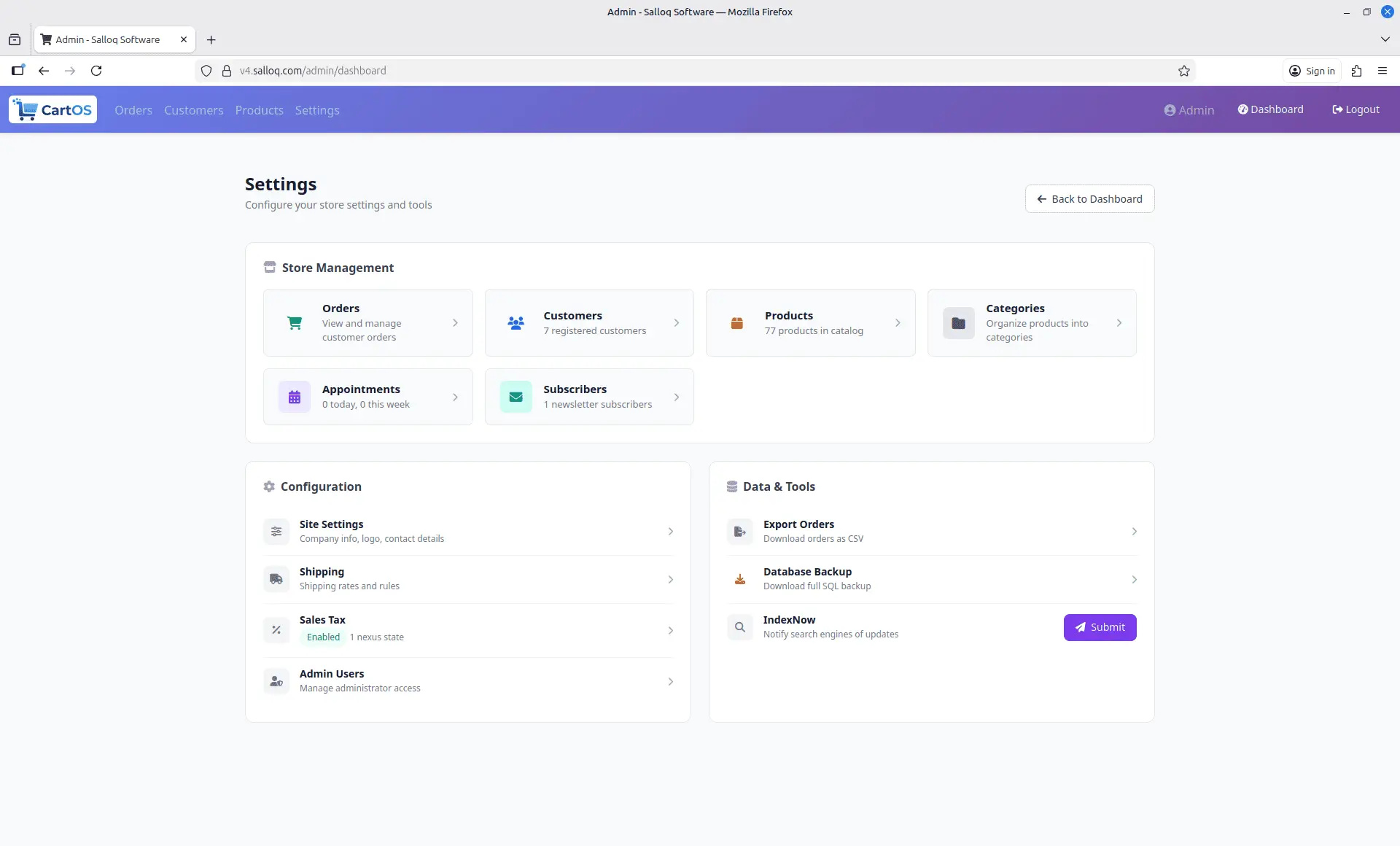 Screenshot 3 of CartOS