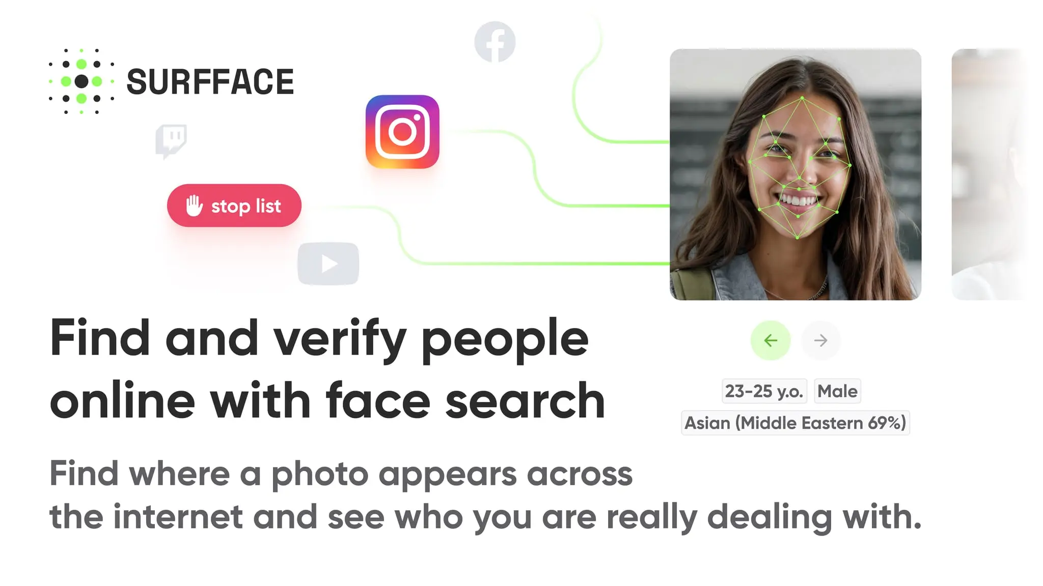 Screenshot 4 of Surfface | Face Search and People Finder