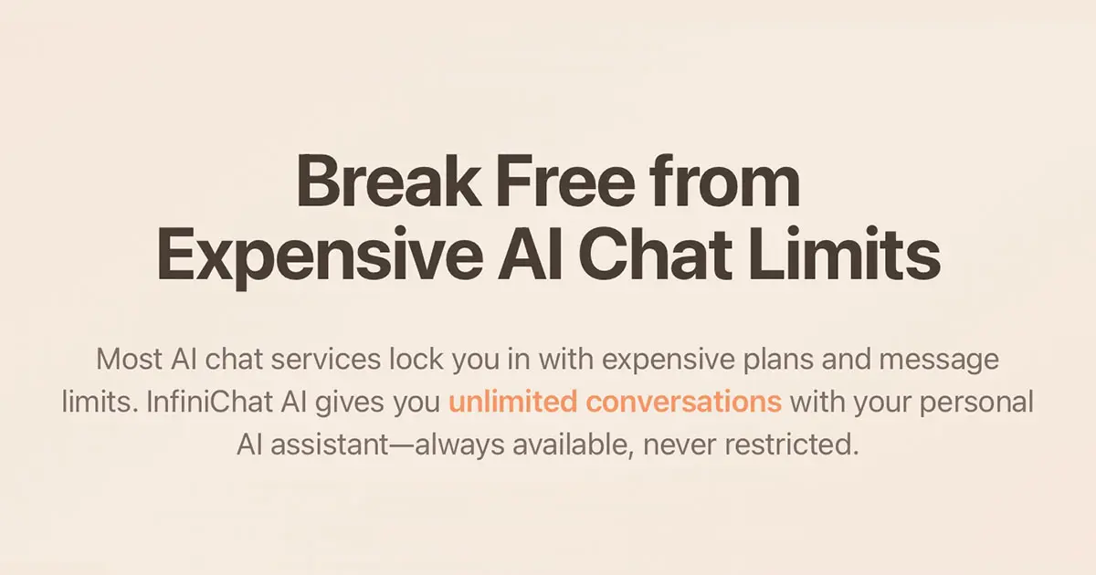 Screenshot 1 of InfiniChat AI