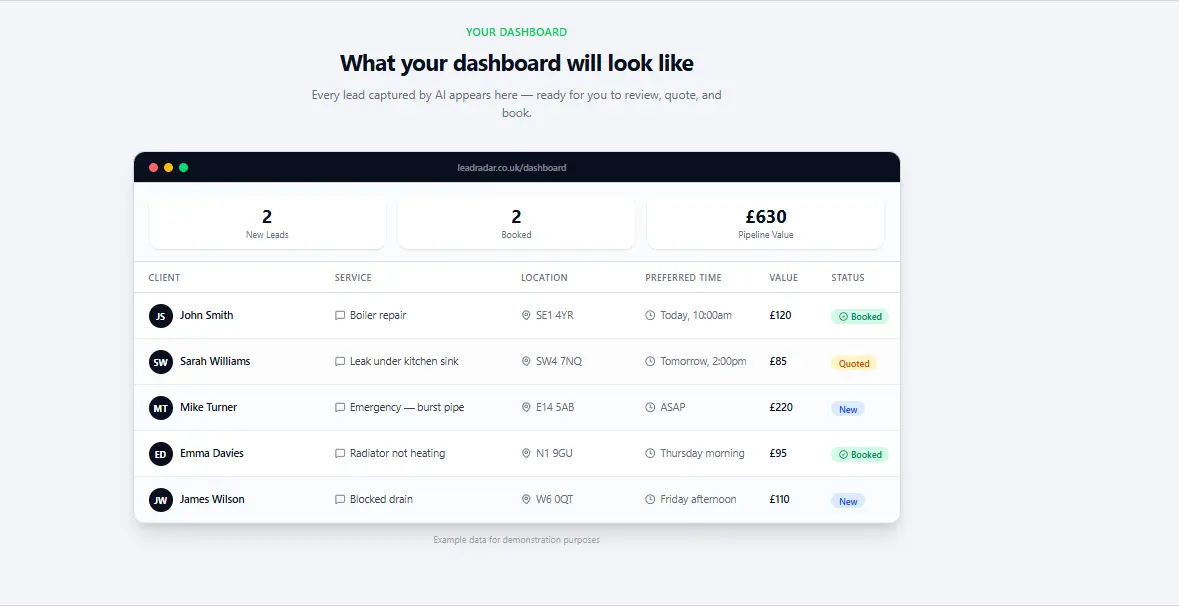 Screenshot 2 of LeadRadar