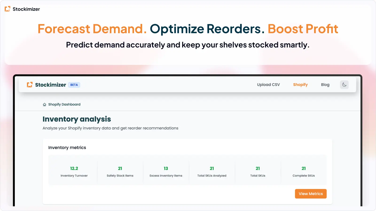 Screenshot 2 of Stockimizer