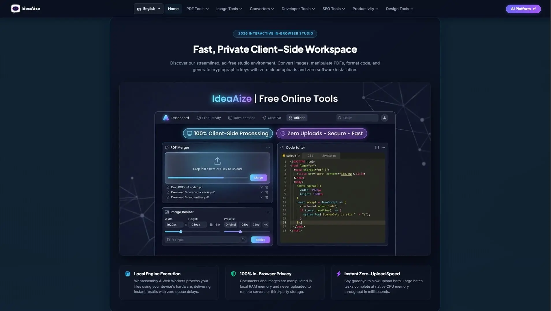 Screenshot 2 of IdeaAize Free Online Tools