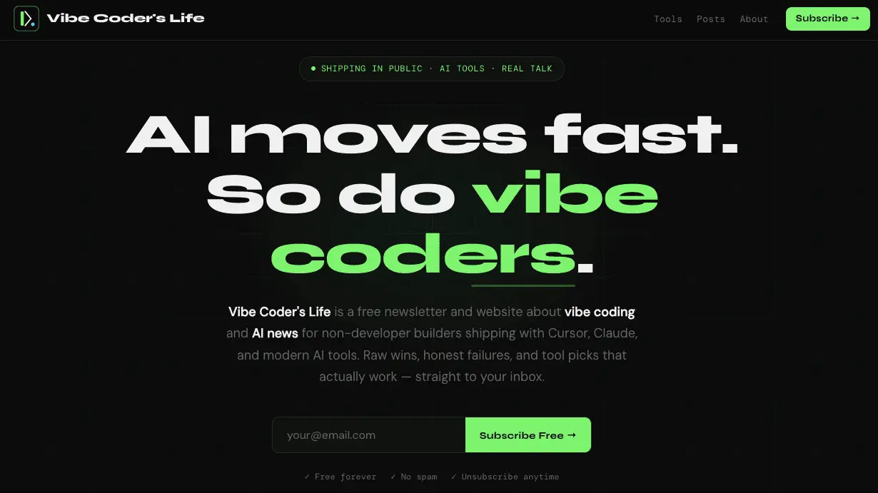 Screenshot 1 of Vibe Coder's Life