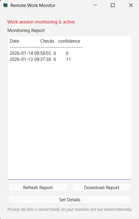 Screenshot 1 of Remmon(Remote Work Monitoring Software)