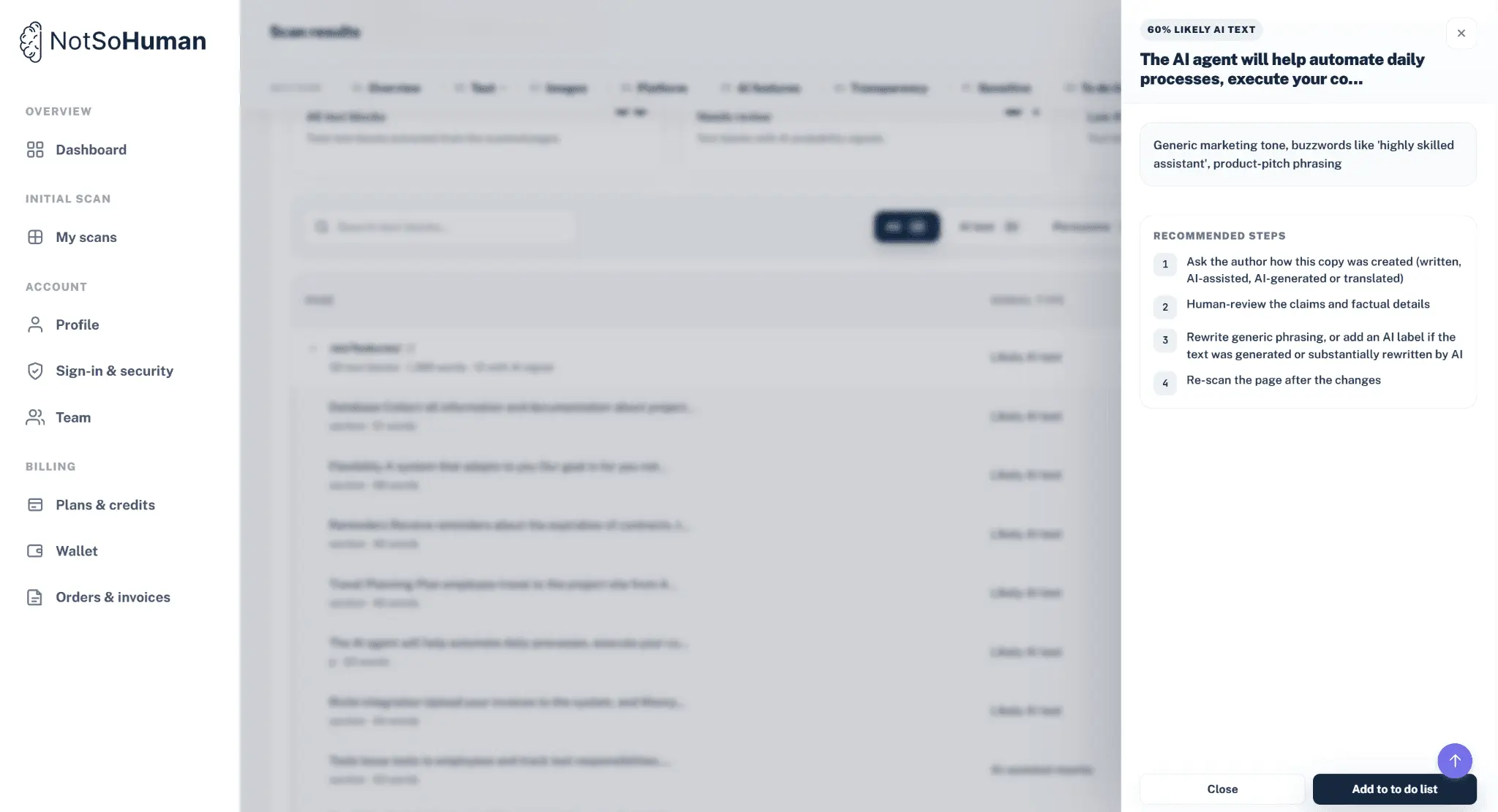 Screenshot 5 of EU AI Act Website Scanner