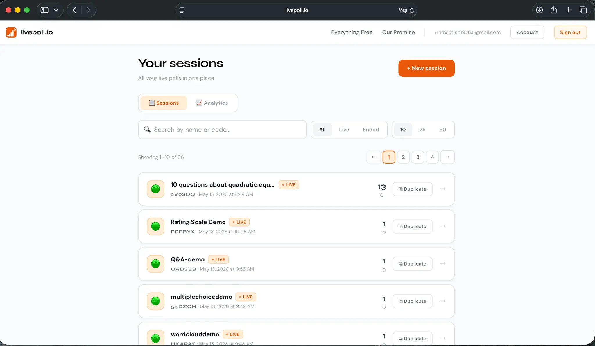 Screenshot 7 of livepoll.io