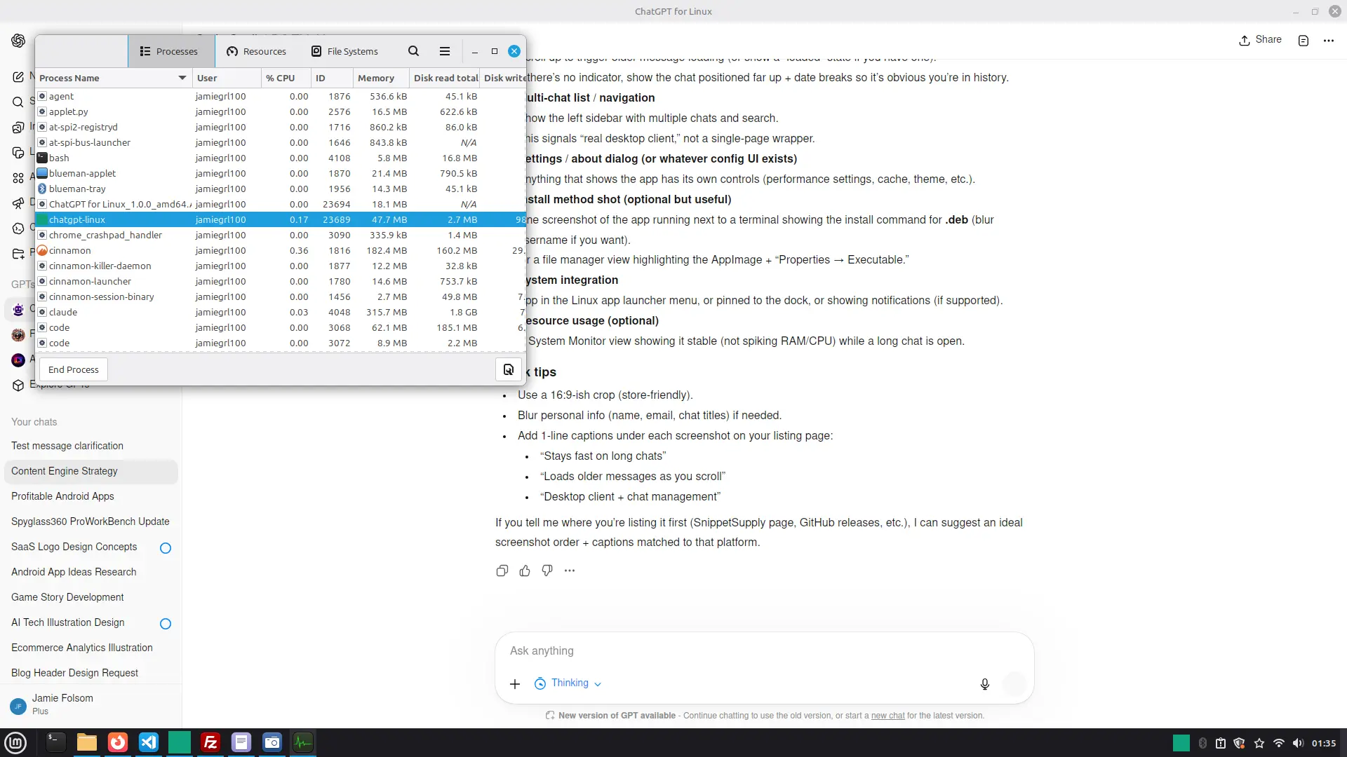 Screenshot 4 of OpenChat for Linux