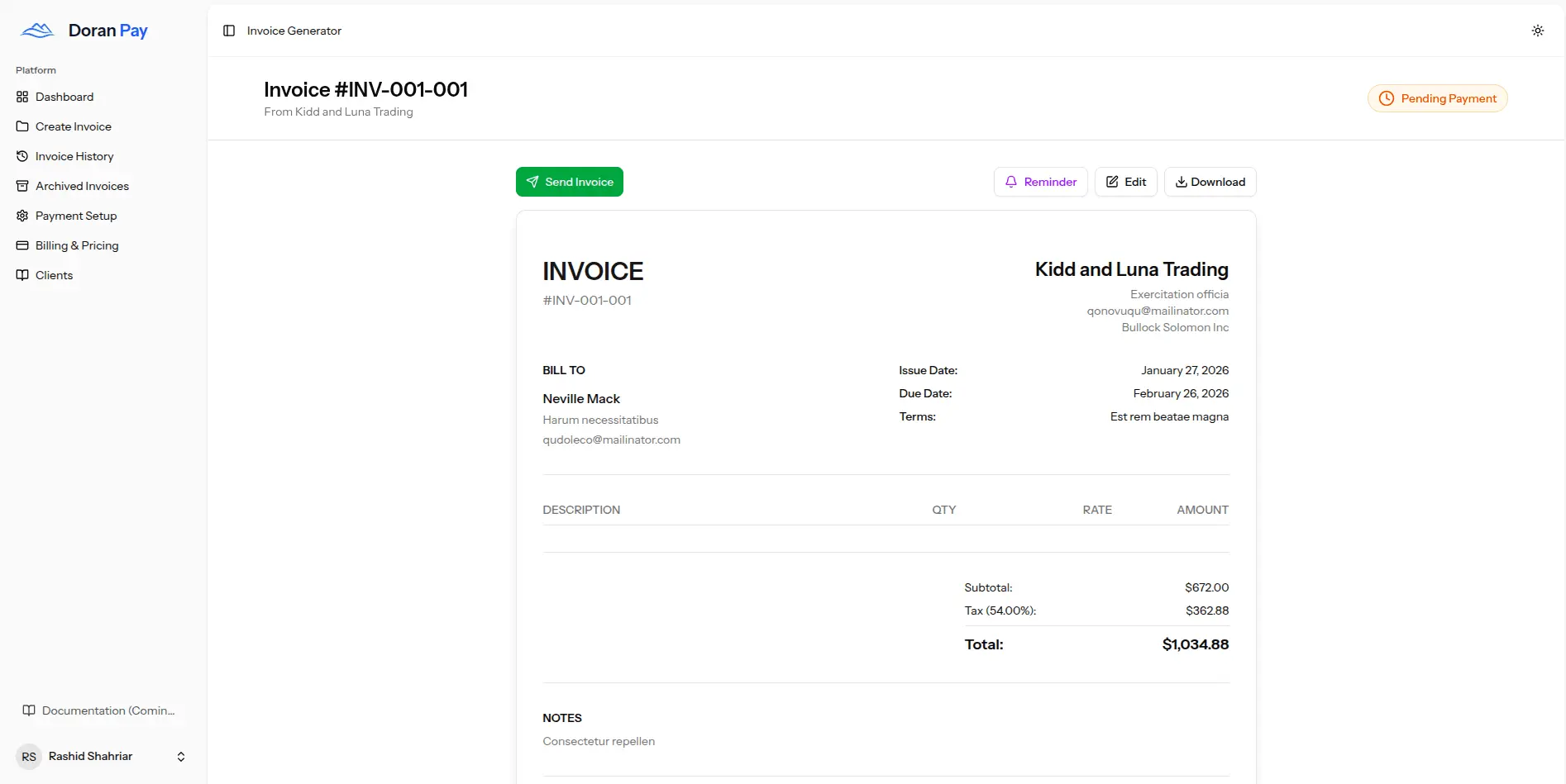 Screenshot 1 of Doran Pay