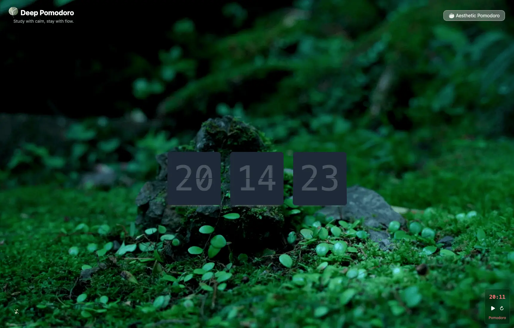 Screenshot 1 of Aesthetic Pomodoro Timer