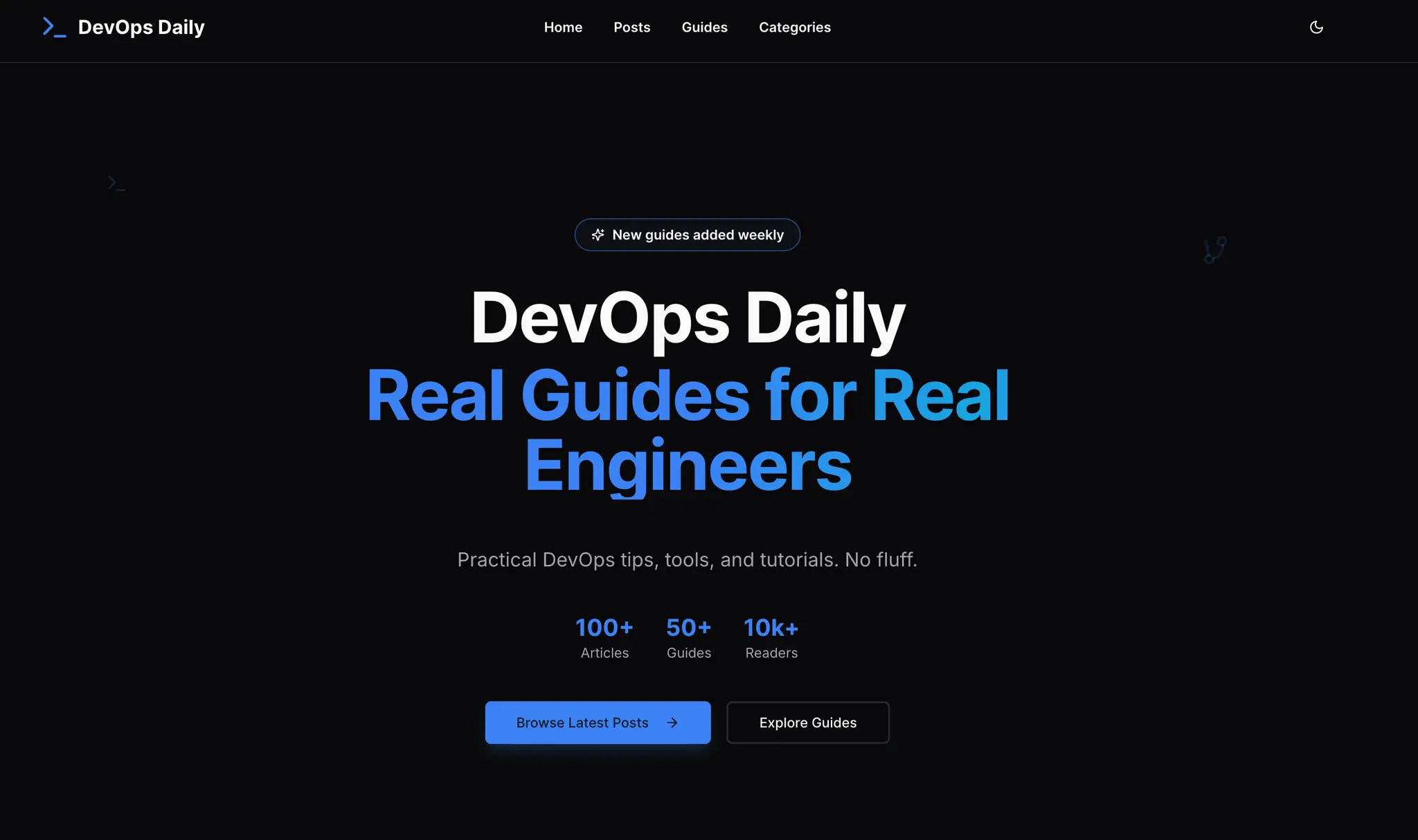Screenshot 1 of DevOps Daily - news, tutorials, guides