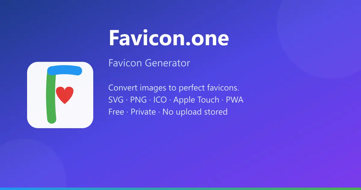 Screenshot 1 of Favicon.one Generator