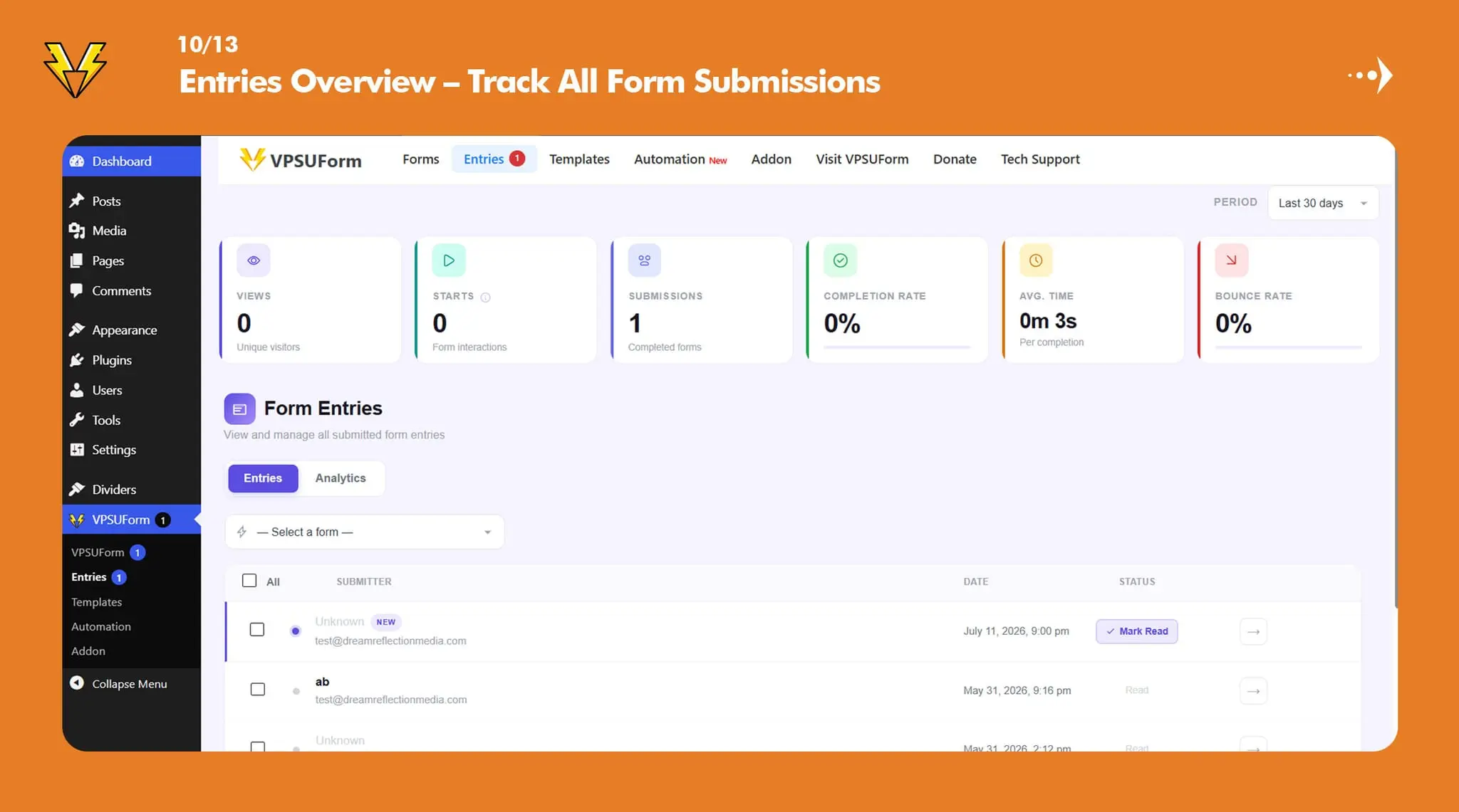Screenshot 10 of VPSUForm