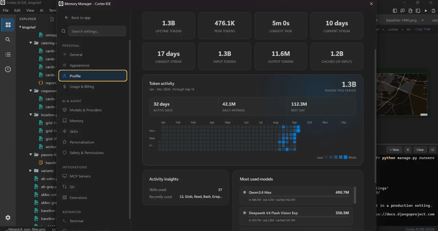 Screenshot 3 of Cortex AI IDE